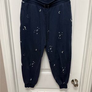 Honeydew Navy Blue Stars & Moons Sleep Pajama Lounge Sweat Pants Large (1-1)
